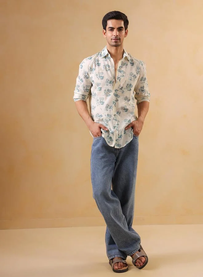 ترولوم قميص قطن بقصة عادية للرجال